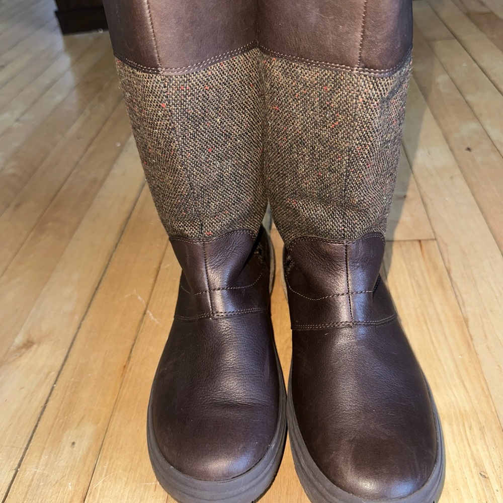 Merrell Women's Haven Tall Buckle Waterproof Boot
 Brown and Tweed Boots